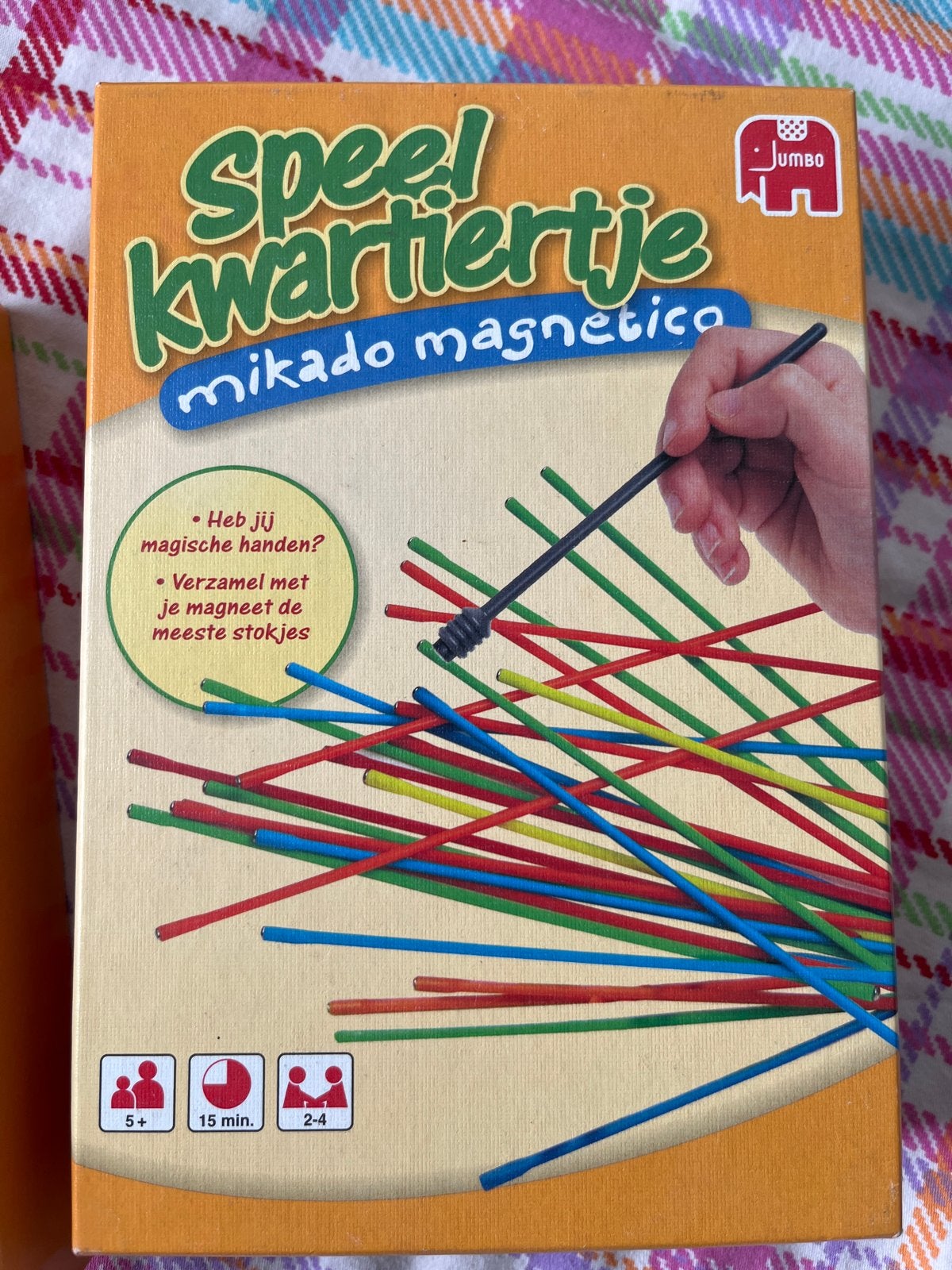 Jumbo Speelkwartiertje Mikado Magnetico, Drie of vier spelers, Ophalen, Zo goed als nieuw