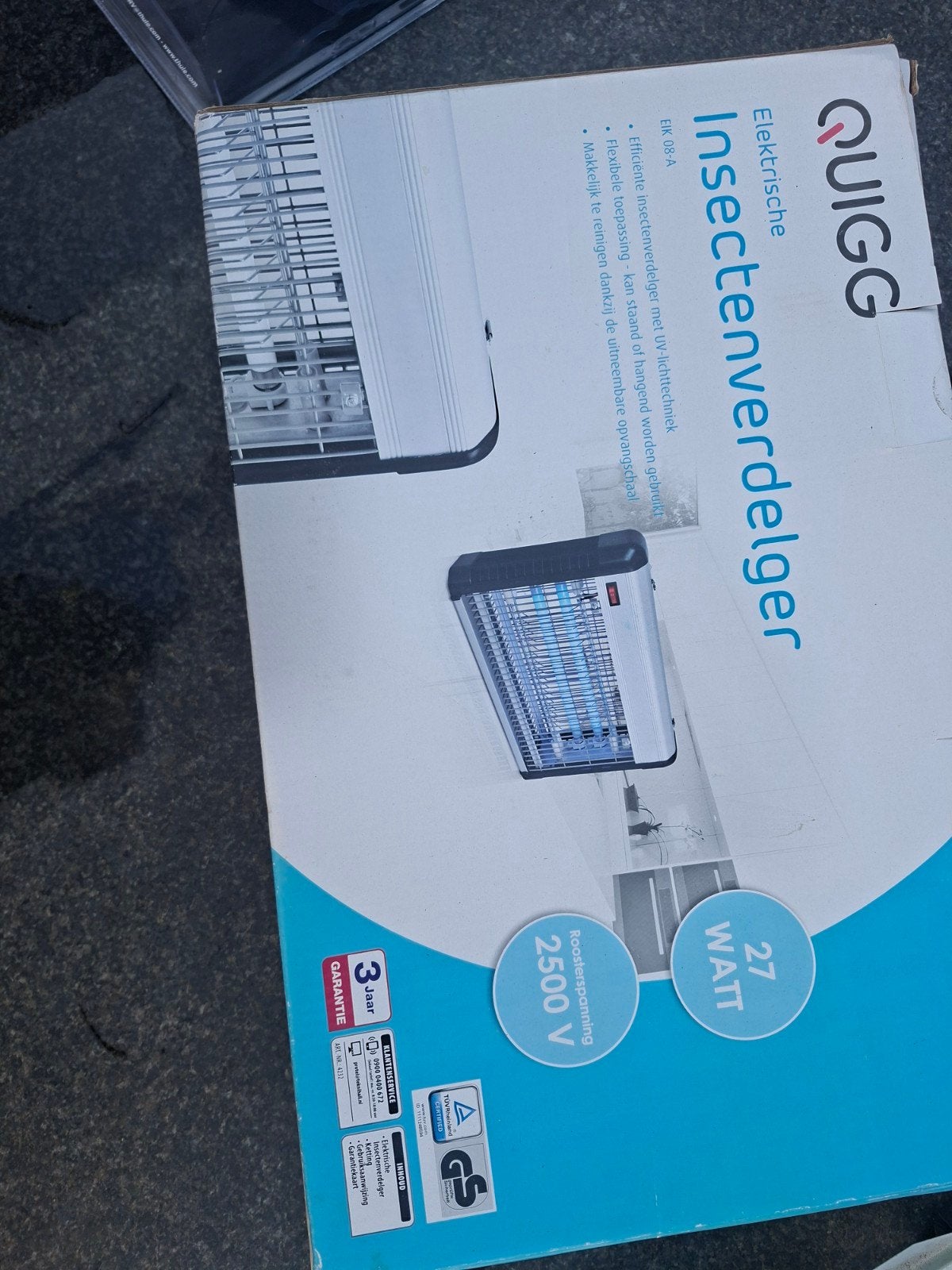 QUIGG Elektrische Insectenverdelger 27W, Ophalen of Verzenden, Zo goed als nieuw, Ongediertebestrijding