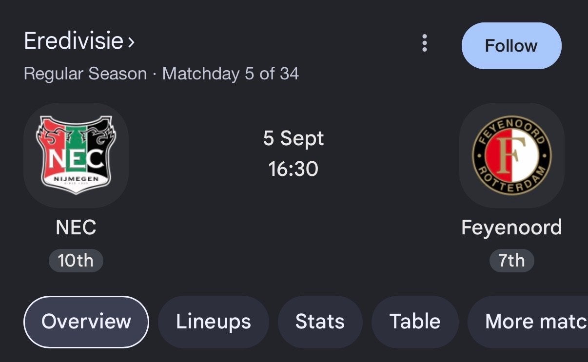 3 kaartjes gezocht NEC Feyenoord, Twee personen