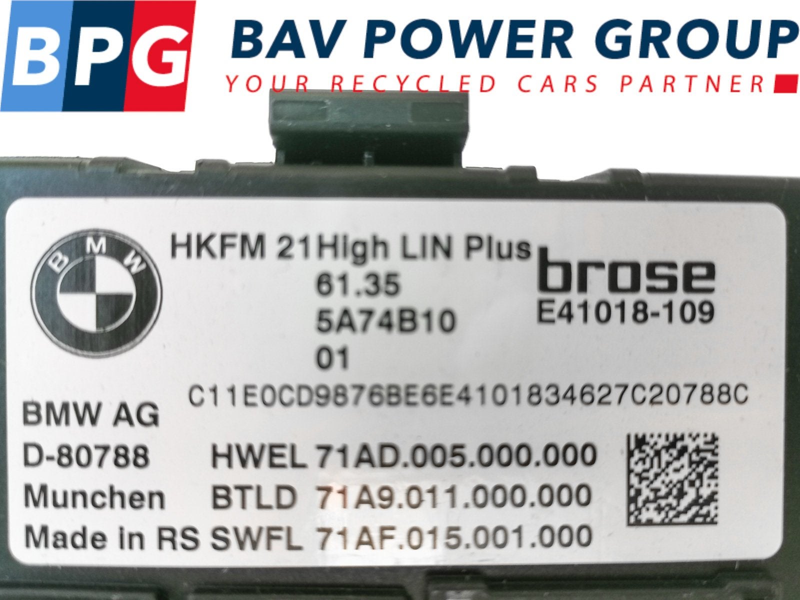 REGELEENHEID ACHTERKLEP BMW X5 (G05) (61355A19DB4), Auto-onderdelen, Gebruikt, BMW, Petuelring 130
80809  München, DE, Bayerische Motoren Werke AG