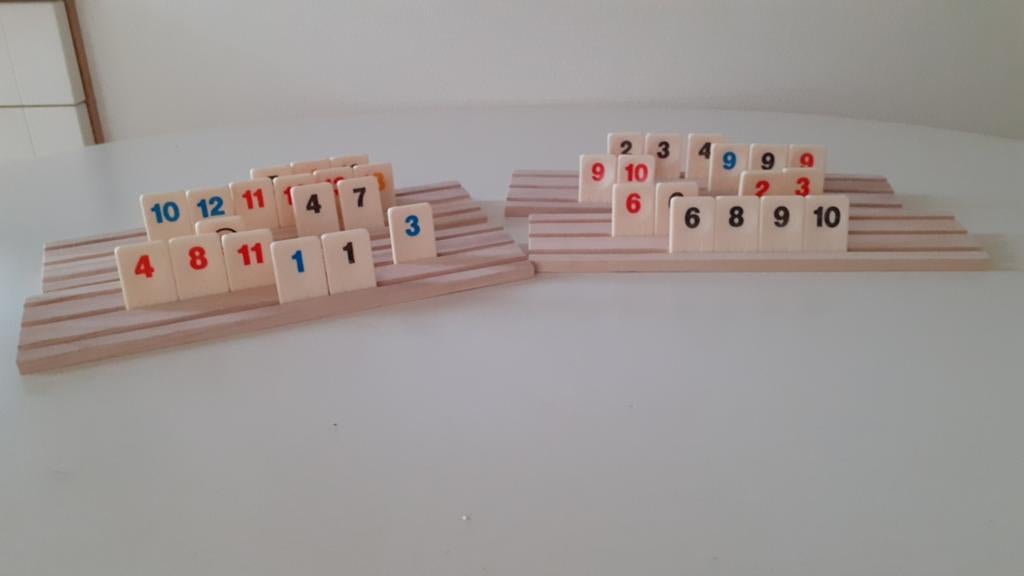 Rummikub plankjes voor groten stenen, Drie of vier spelers, Ophalen of Verzenden, Nieuw