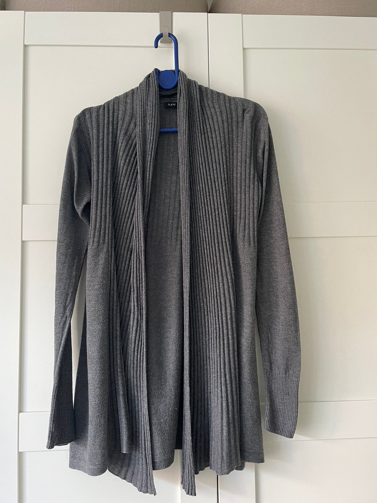LIV comfortabel grijs open vest maat 40, Ophalen of Verzenden, Gedragen, Maat 38/40 (M), Grijs