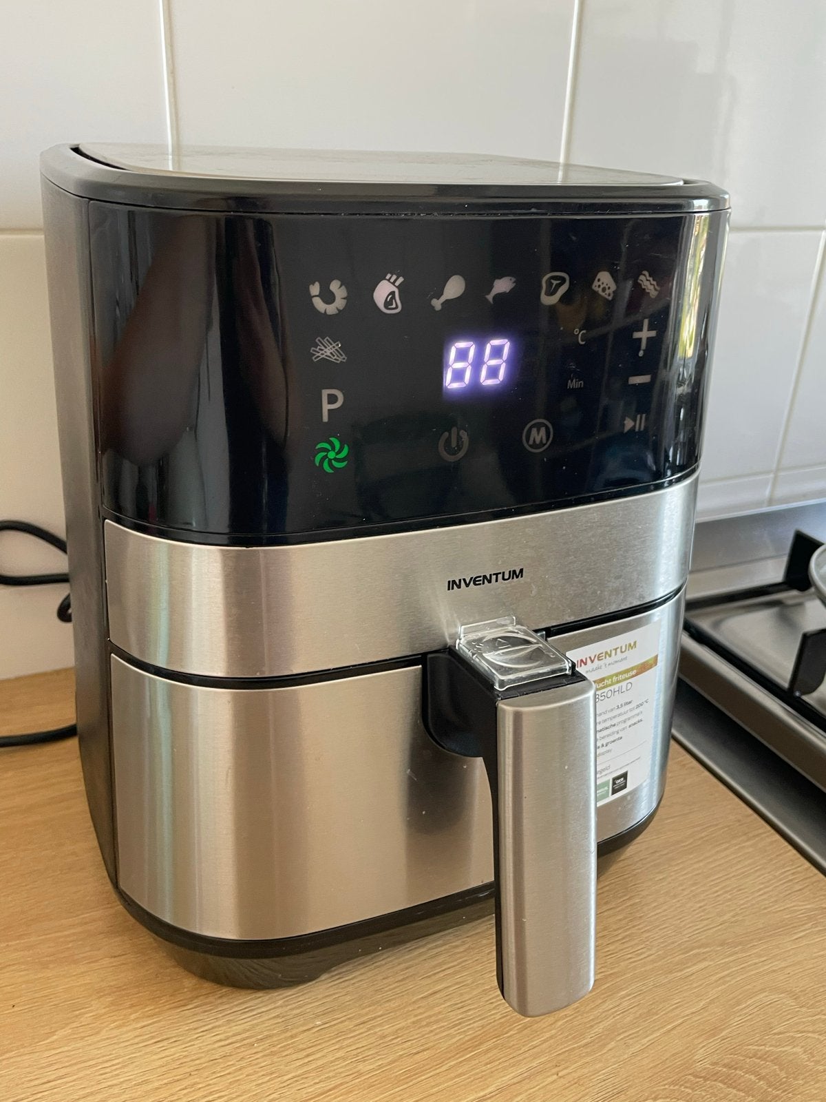 Inventum Airfryer GF350HLD - Zo goed als nieuw, Ophalen, Zo goed als nieuw, Airfryer, 1000 t/m 1499 gram