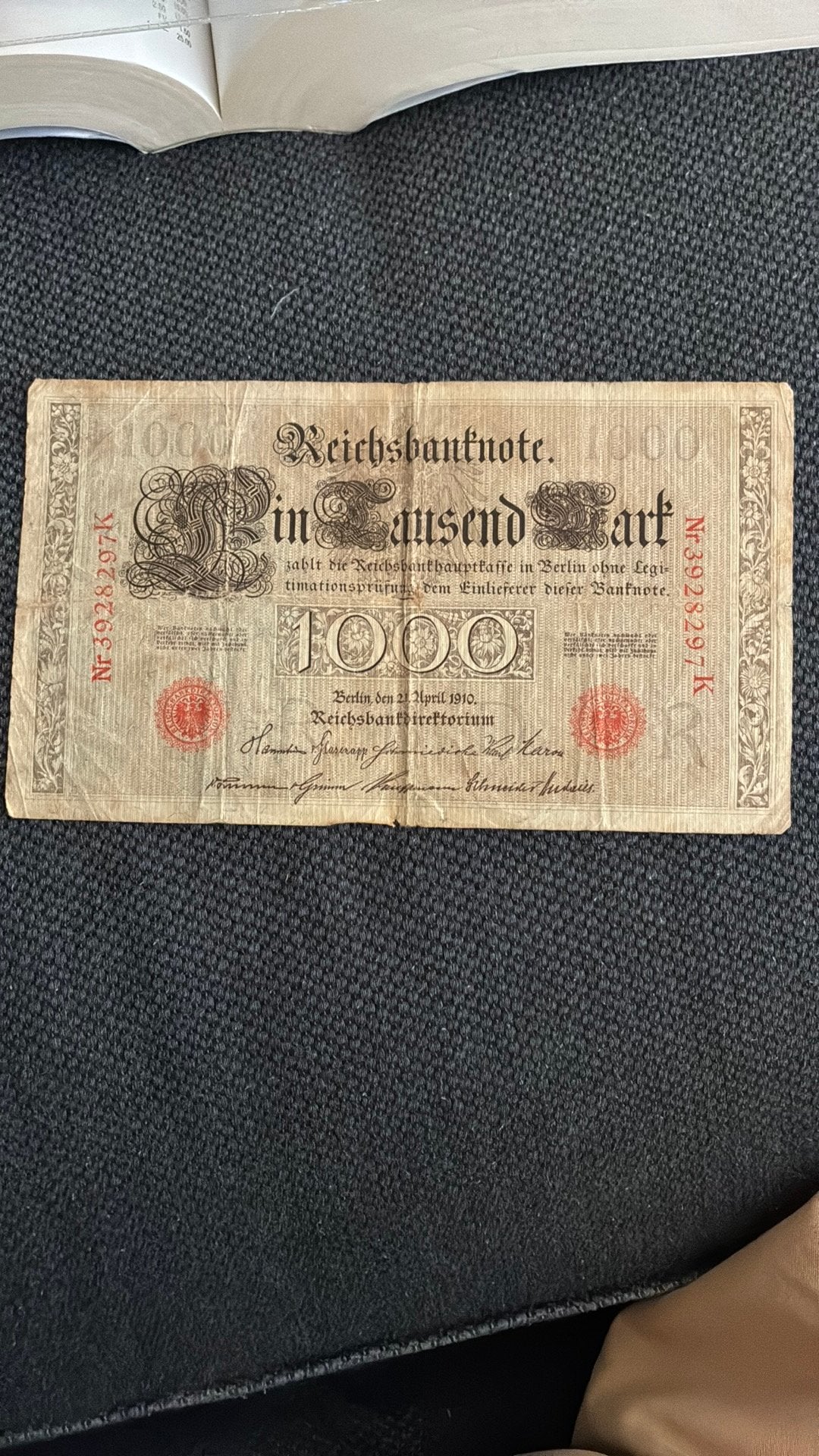 Duitsland 1000 mark 1910, Ophalen of Verzenden, Duitsland