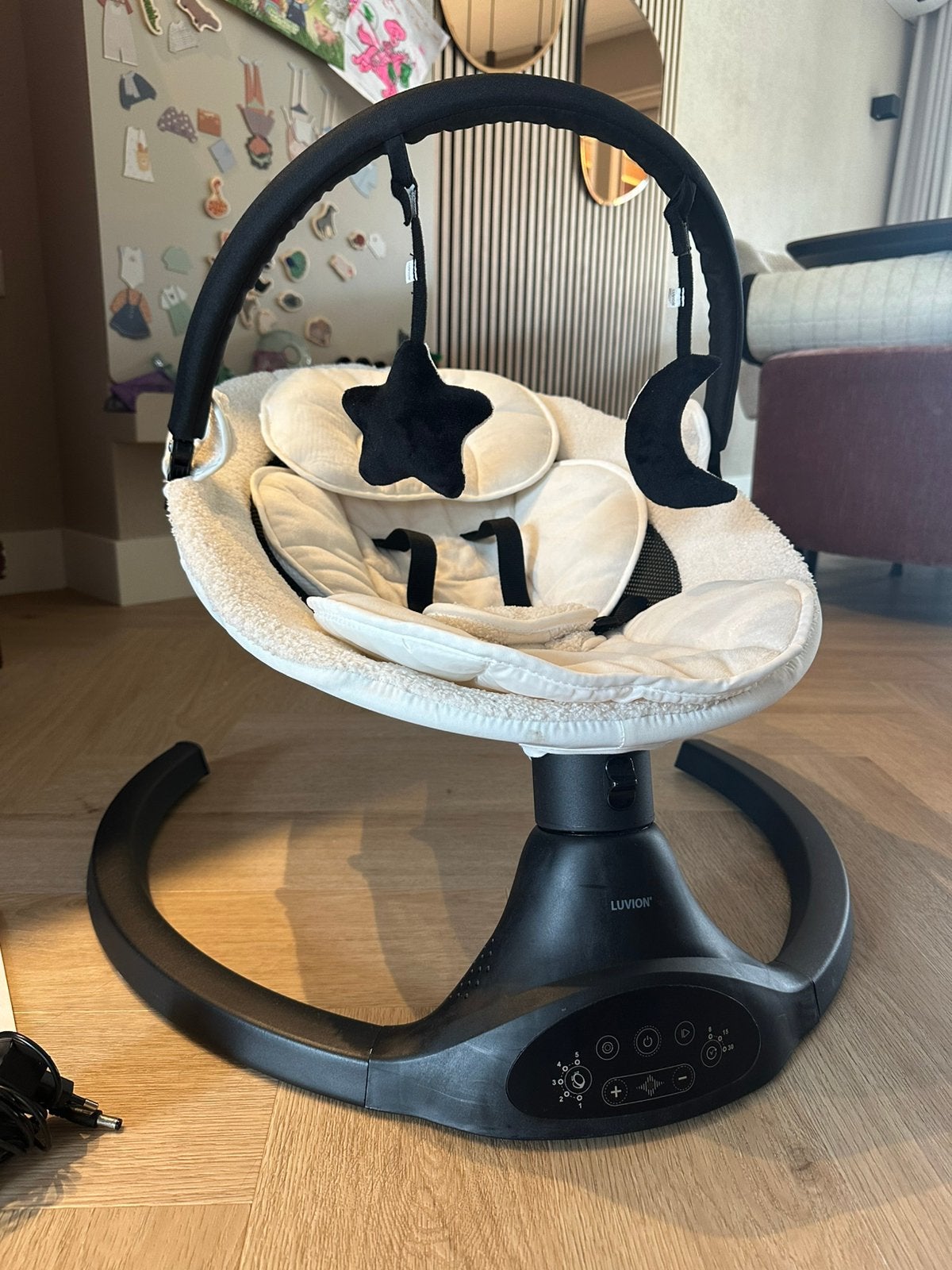 Luvion Baby Swing als nieuw, Schommelstoel, Verstelbaar, Zo goed als nieuw, Ophalen