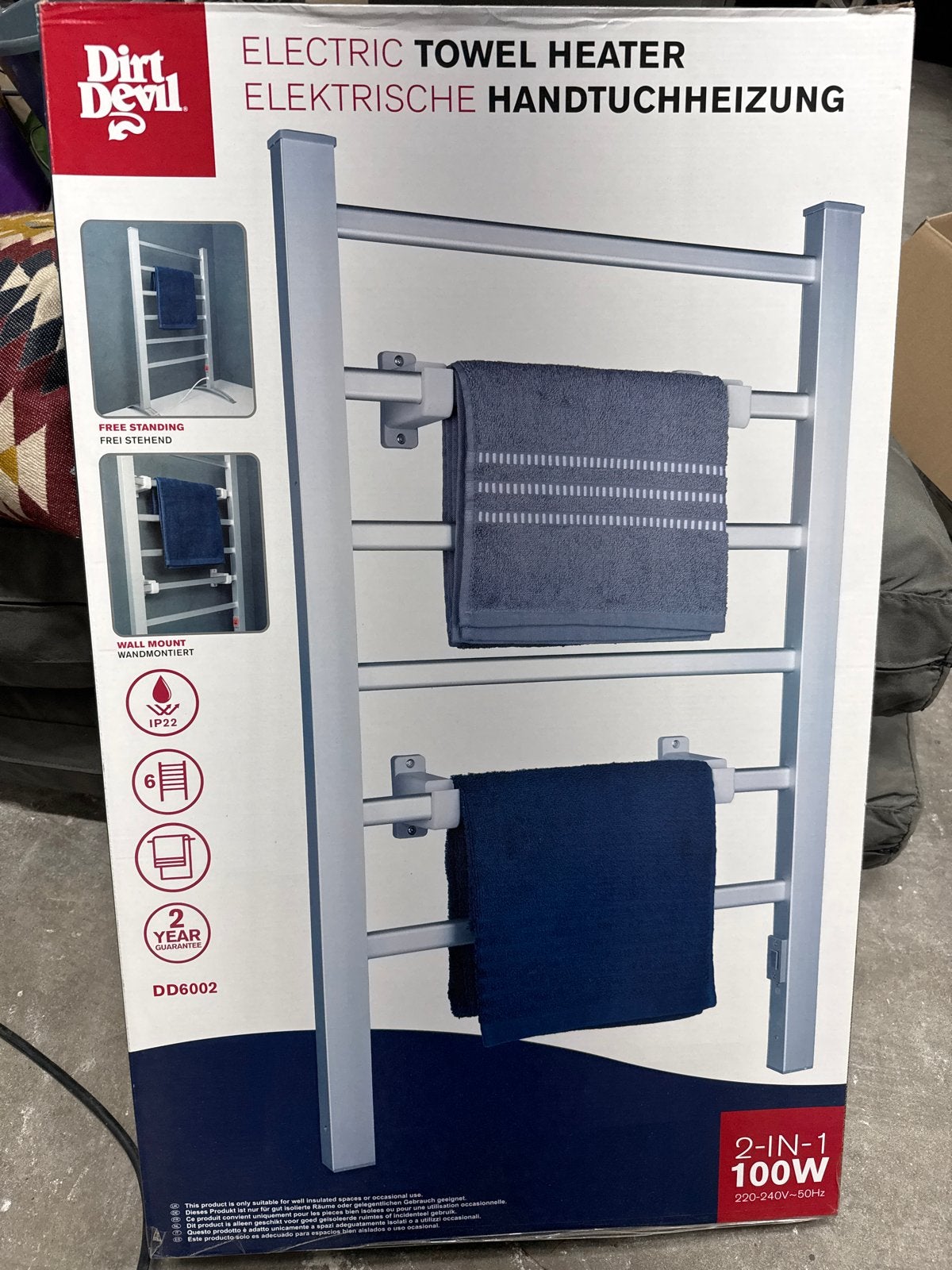 Dirt Devil Elektrische Handdoekverwarming - Nieuw in doos, Ophalen of Verzenden, Nieuw