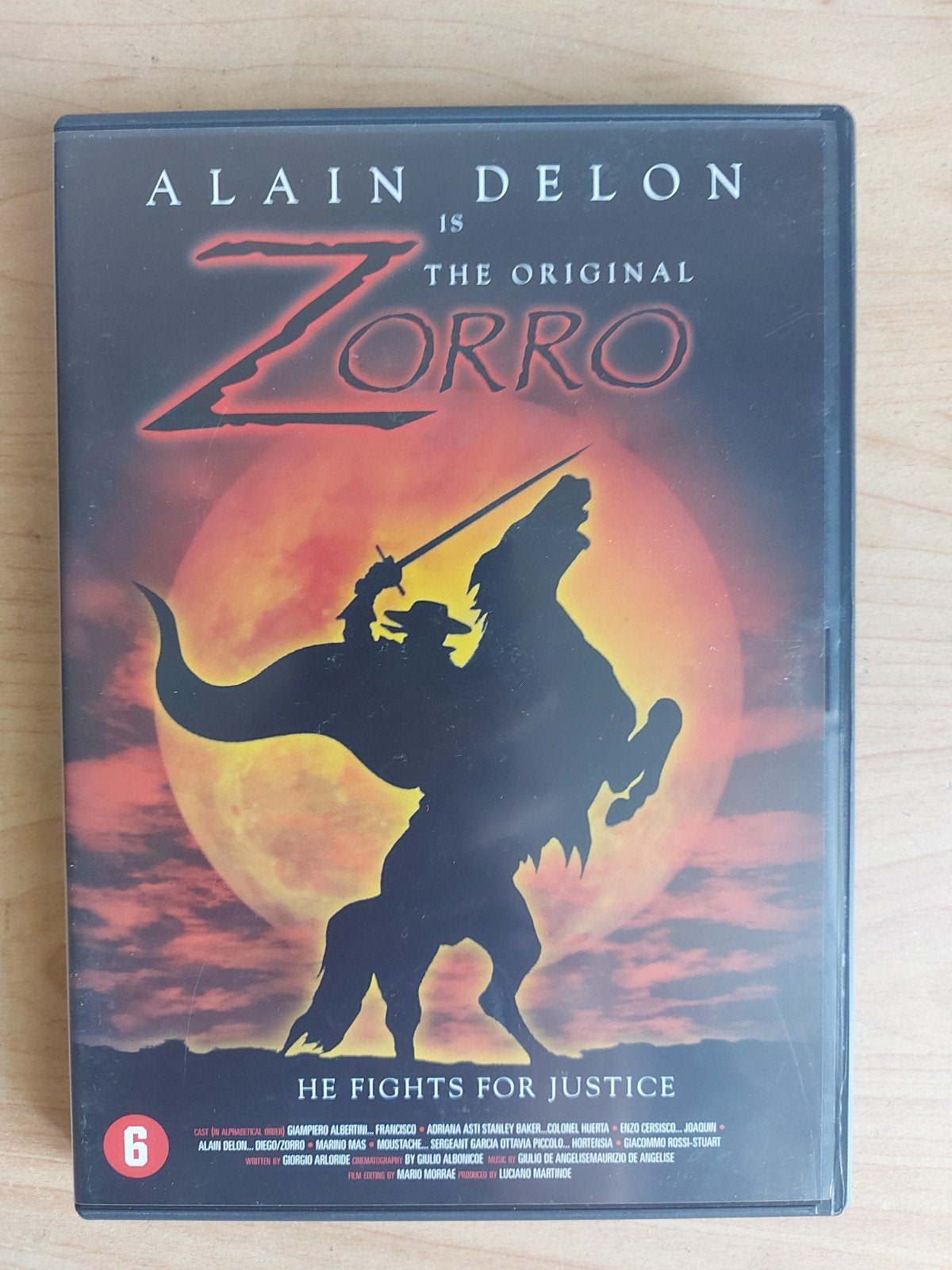 Zorro - 1975 Alain Delon, Cd's en Dvd's, Alle leeftijden, Ophalen of Verzenden, Zo goed als nieuw