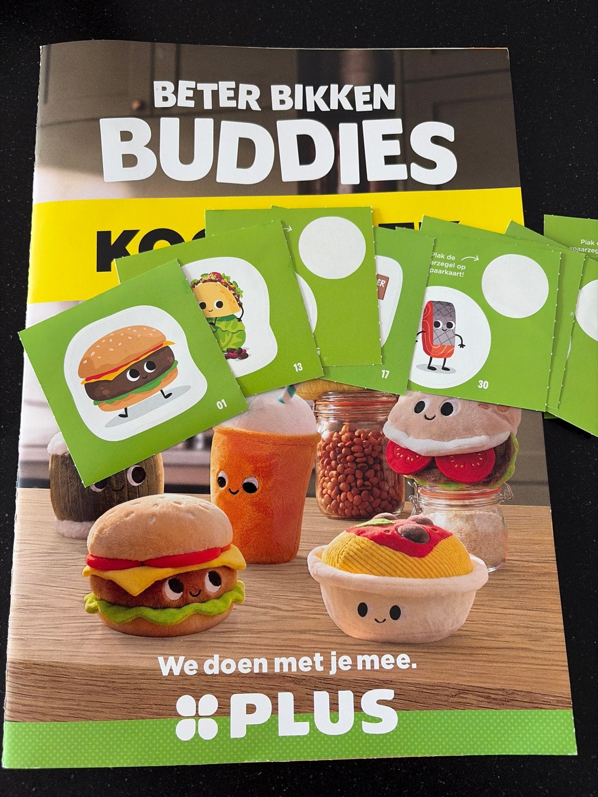 Plus Beter Bikken Buddies - Losse stickers, Ophalen of Verzenden, Winkel, Super of Benzinepomp, Zegels, Bonnen of Punten