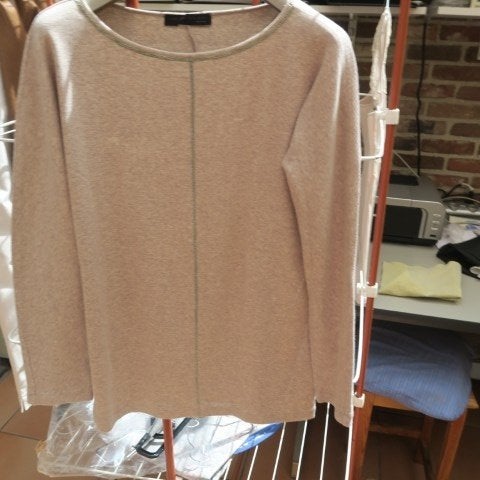 T-shirt taupe rosé Fabiana Filippi mt 38 (it 42), Maat 38/40 (M), Overige kleuren, Nieuw, Ophalen of Verzenden