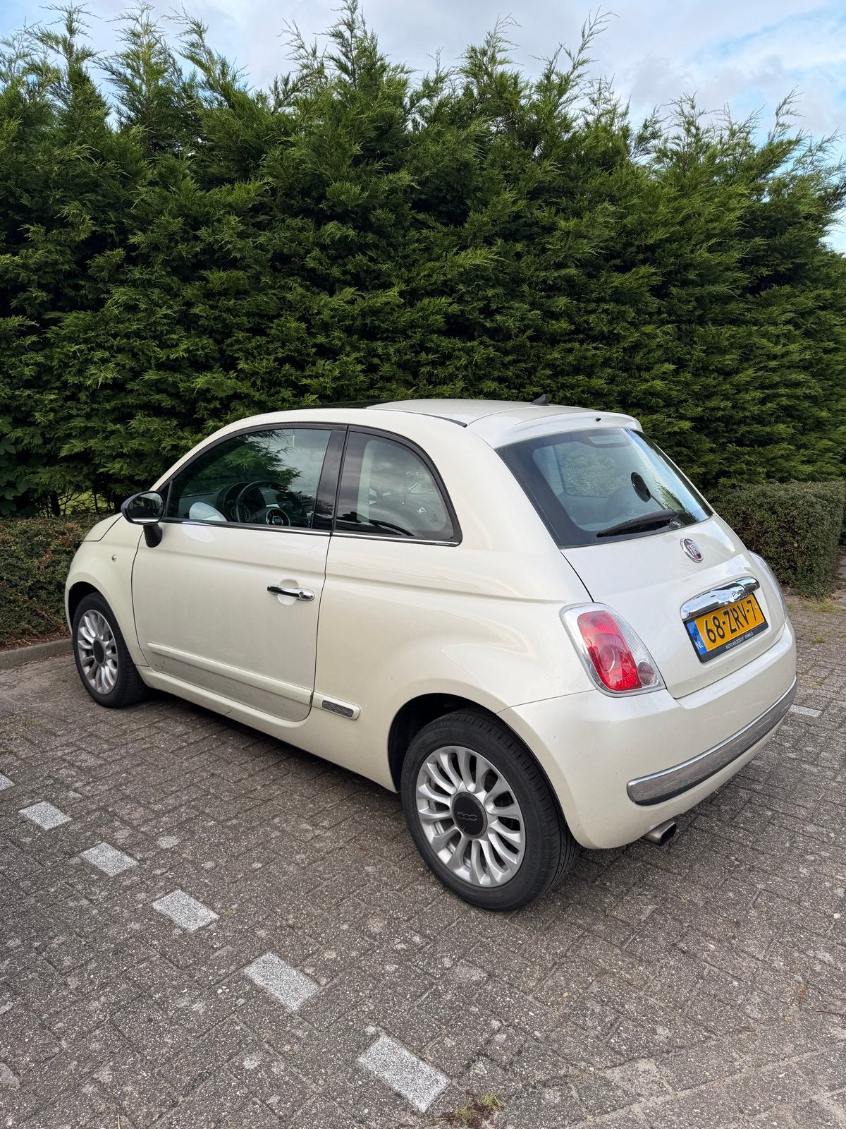 Fiat 500 0.9 Twinair C 2013 Parelmoer, 840 kg, Wit, Origineel Nederlands, 24 km/l