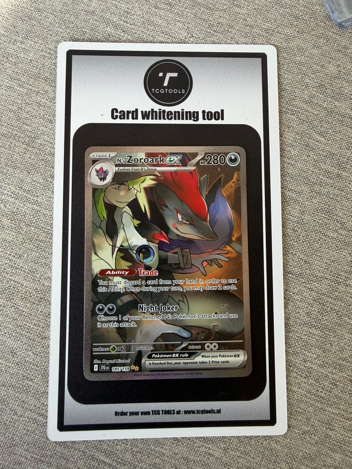 N’s Zoroark EX 185/159 Journey Together, Ophalen of Verzenden, Zo goed als nieuw