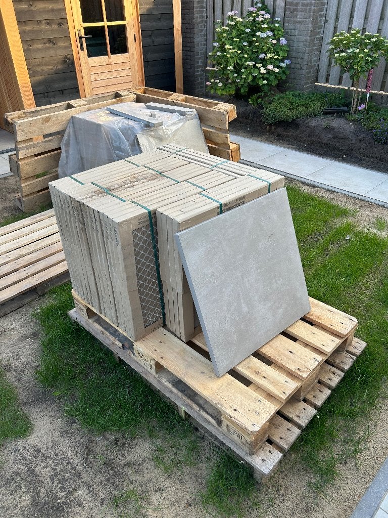 25 Excluton keramiektegels 60x60x3 type Turijn, Ophalen, Keramiek, Nieuw, 5 tot 10 m²