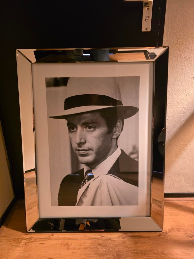 Spiegellijsten The Godfather - Iconische Filmkunst, 50 tot 75 cm, Ophalen of Verzenden, Zo goed als nieuw, Foto of Poster