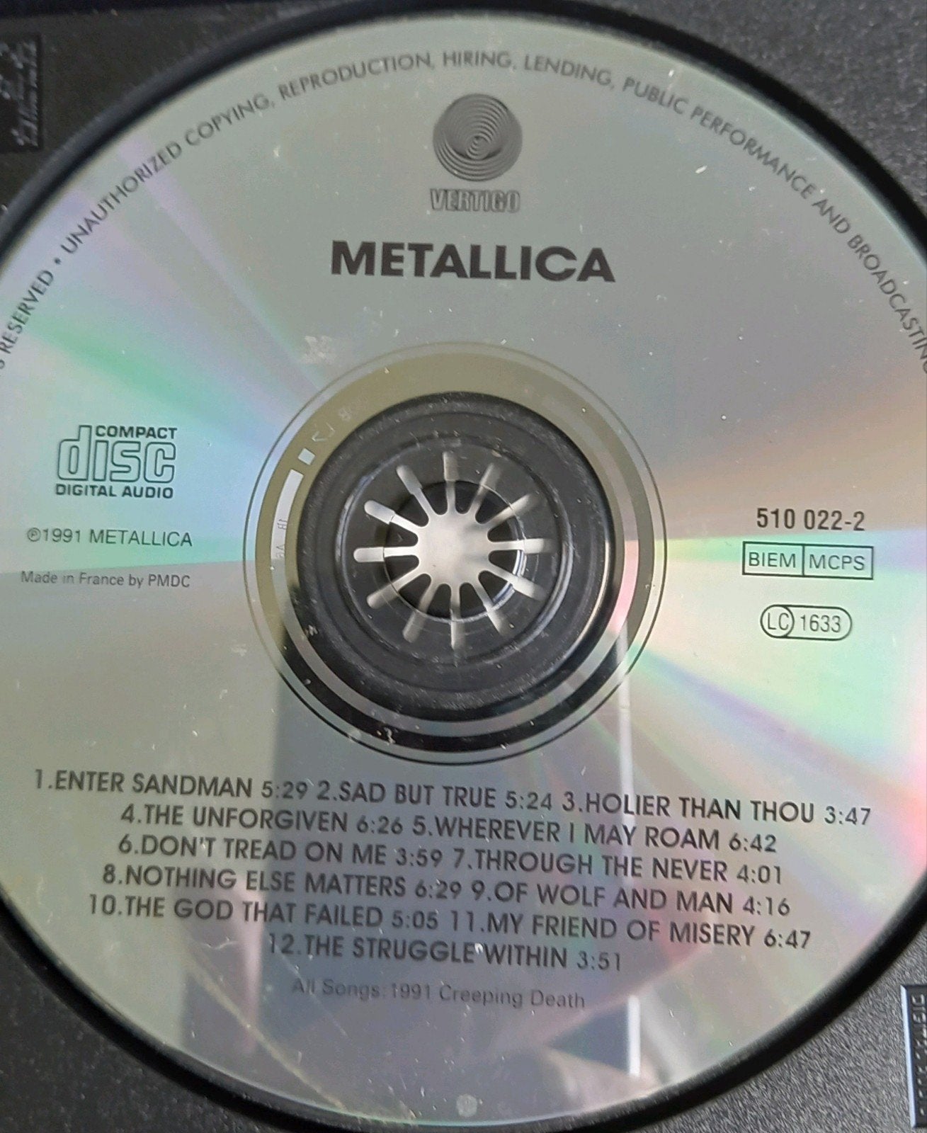 Metallica - Metallica (The Black Album) CD, Ophalen of Verzenden, Gebruikt, Hardrock, Album