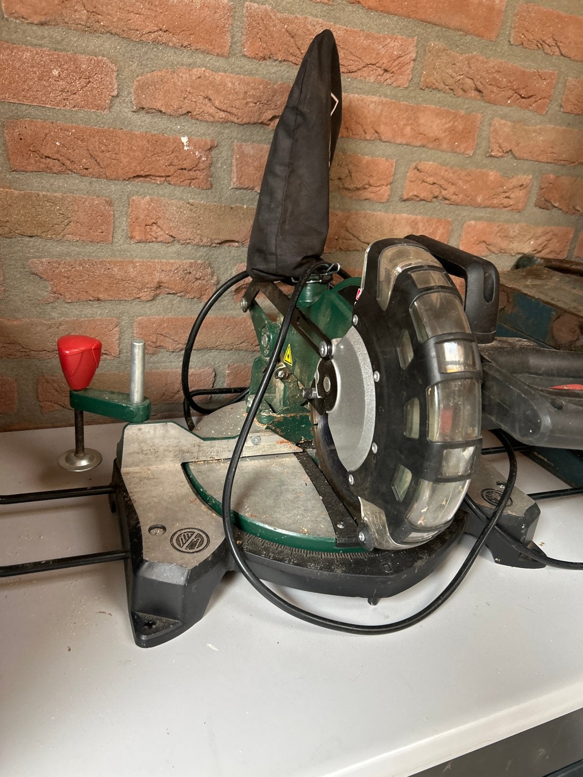 Parkside PKS 1500 B3 Afkortzaag - Werkt perfect, Doe-het-zelf en Verbouw, Ophalen, Gebruikt, Afkortzaag, 30 tot 70 mm