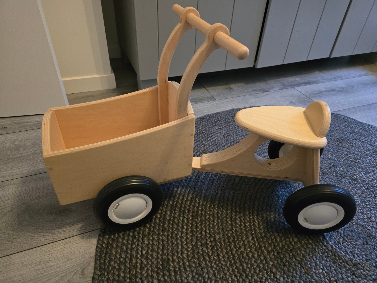 Te koop nieuwe houten loop- bakfiets, Ophalen, Nieuw, Loopfiets