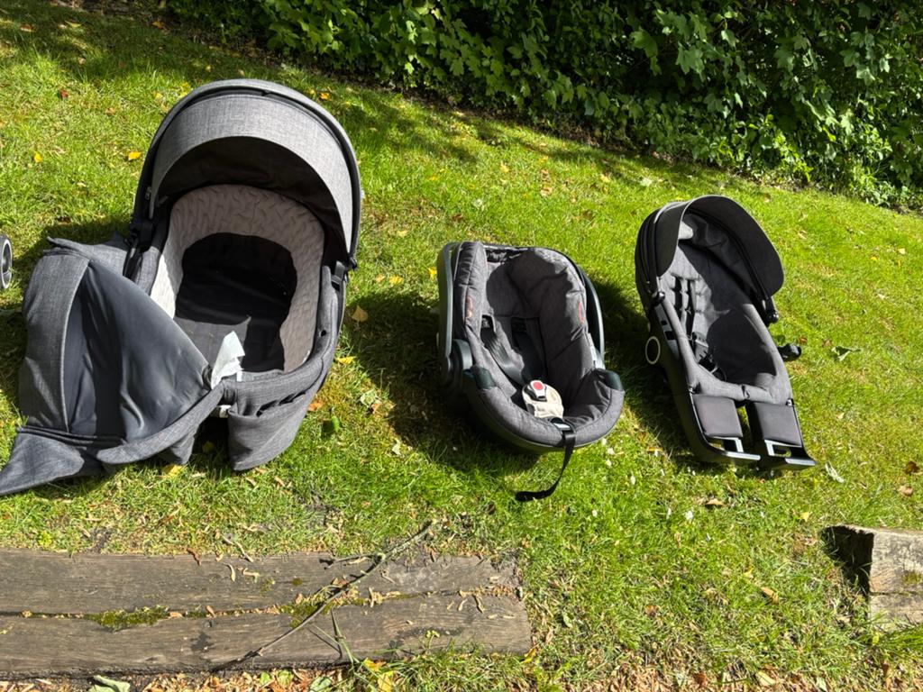 Kinderwagen set Stokke Xplory V6, Ophalen, Gebruikt, Overige merken, Verstelbare rugleuning