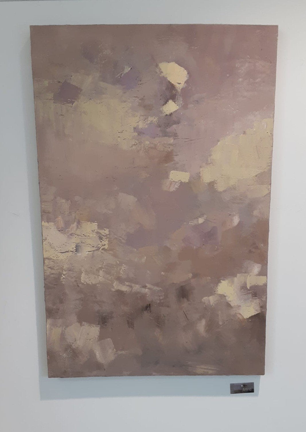 Blossom - Abstract schilderij in zachte tinten, Ophalen, Abstract, Acrylverf, Handgeschilderd
