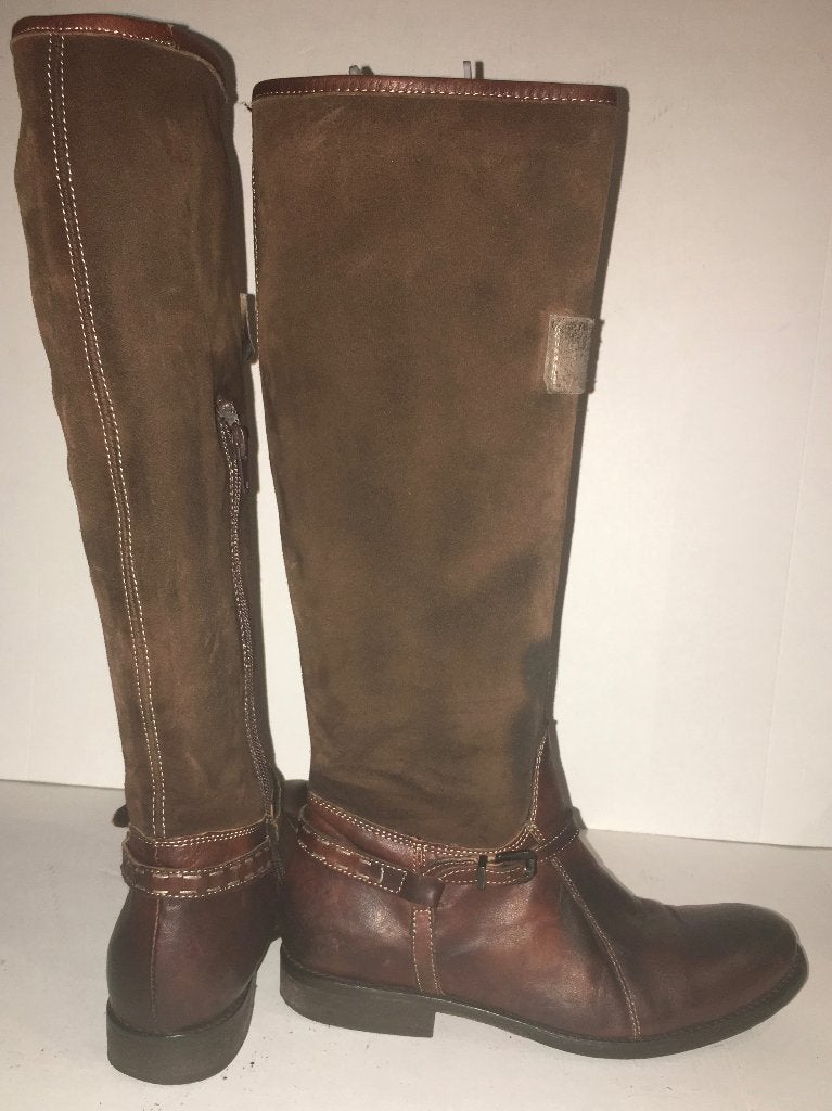 Manas design bruin suede leren laarzen maat 36, Hoge laarzen, Bruin, Manas, Ophalen of Verzenden