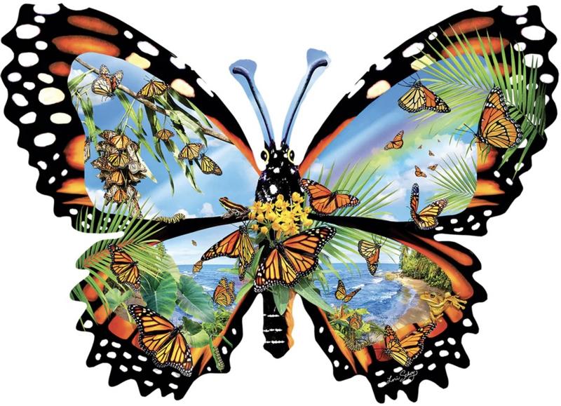 SunsOut - Ode to the Monarch - 1000 stukjes  Vormpuzzel, Hobby en Vrije tijd, Ophalen of Verzenden, 500 t/m 1500 stukjes, Nieuw
