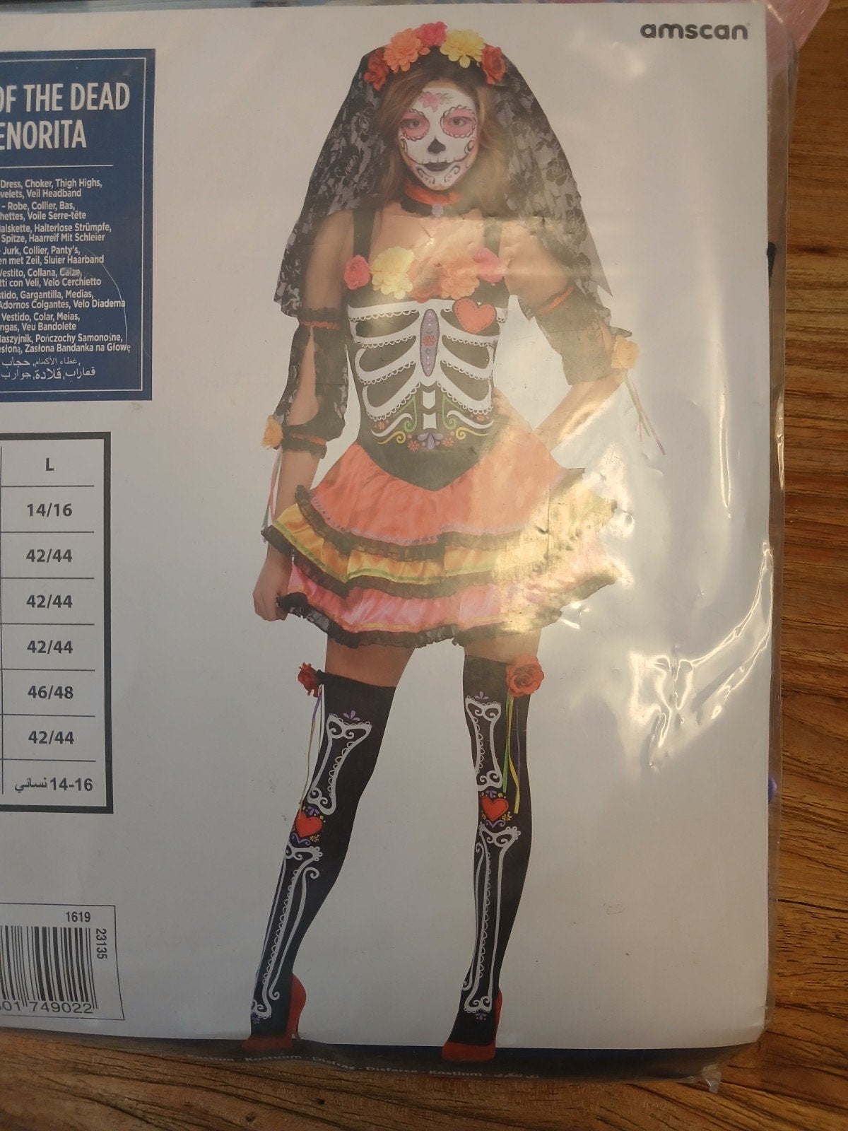 Day of the Dead Senorita Kostuum - Halloween/Carnaval, Ophalen of Verzenden, Nieuw, Maat 42/44 (L), Halloween