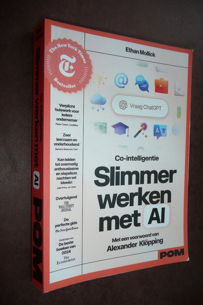 Slimmer werken met AI - Ethan Mollick, Alexander Klöpping, Boeken, Informatica en Computer, Zo goed als nieuw, Internet of Webdesign