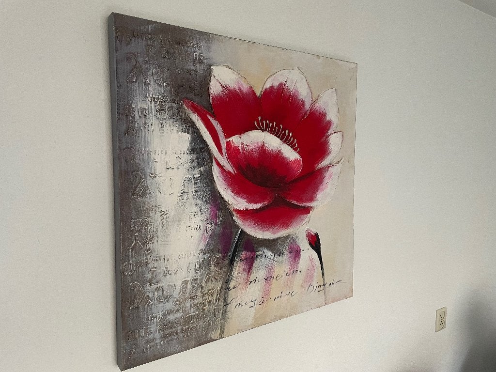 Mooi canvas schilderij 80x80, Huis en Inrichting, Ophalen, Zo goed als nieuw, Schilderij, 75 tot 100 cm