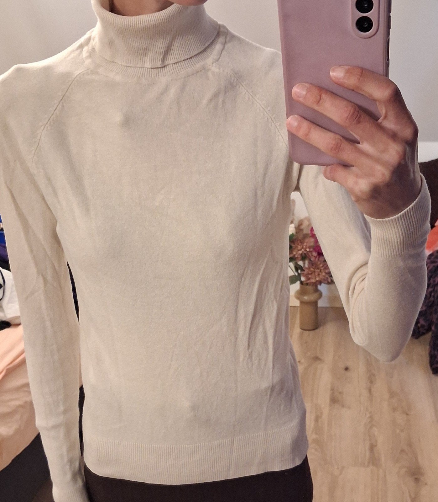 Dames basic coltrui, gebroken wit, Costes, maat S, zgan, Wit, Ophalen of Verzenden, Zo goed als nieuw, Costes