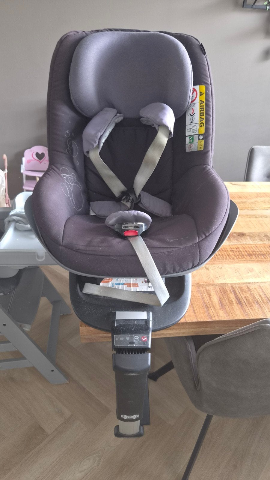 Isofix + autostoel, Gebruikt, 9 t/m 18 kg, Ophalen of Verzenden, Isofix
