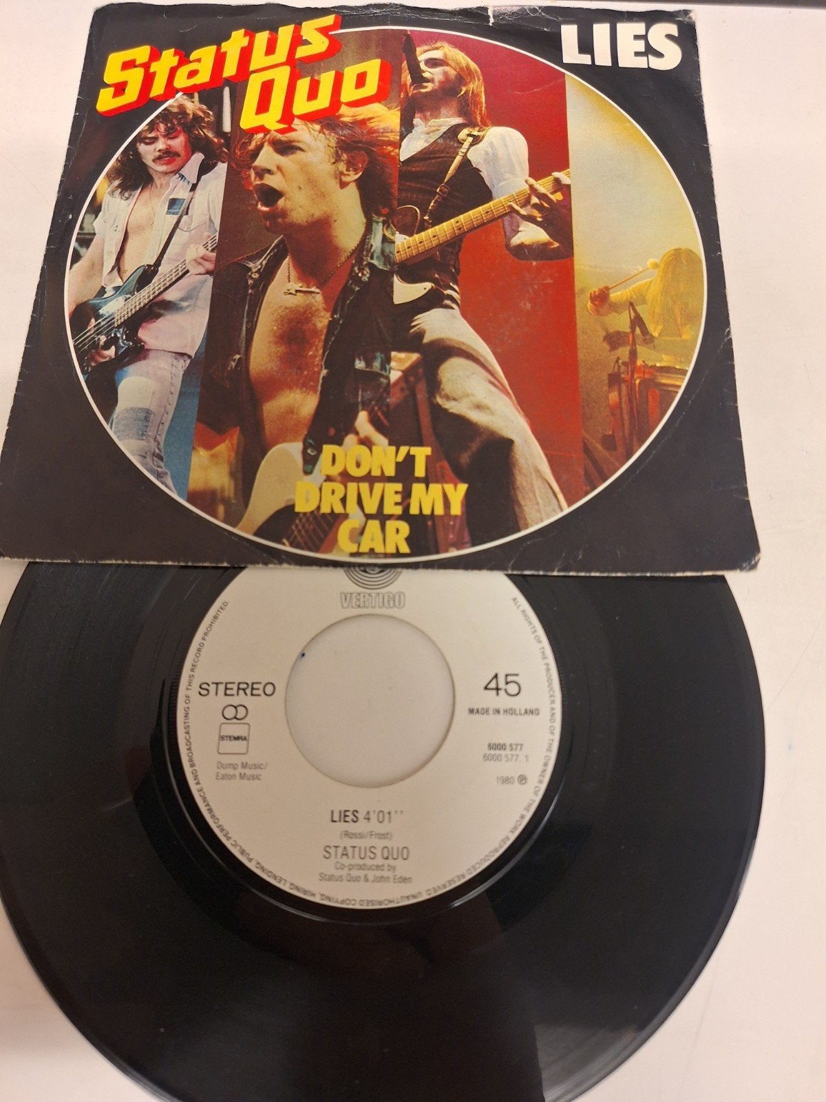Status Quo - Lies, 1980., Fotohoes, Verzenden, 7 inch, Poprock
