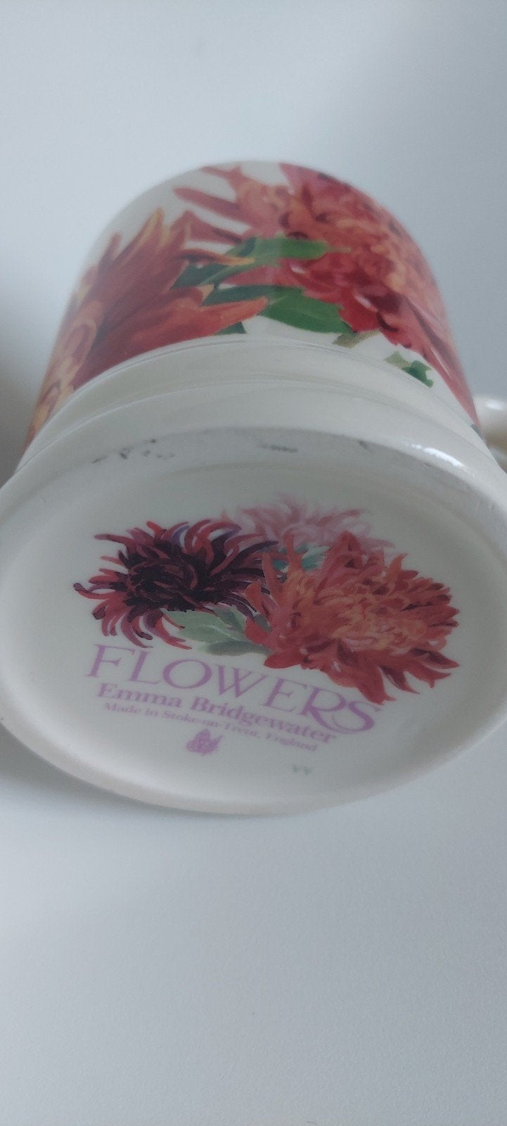 Emma Bridgewater Thee Mok Groot Flowers Chrysanthemums, Ophalen, Zo goed als nieuw