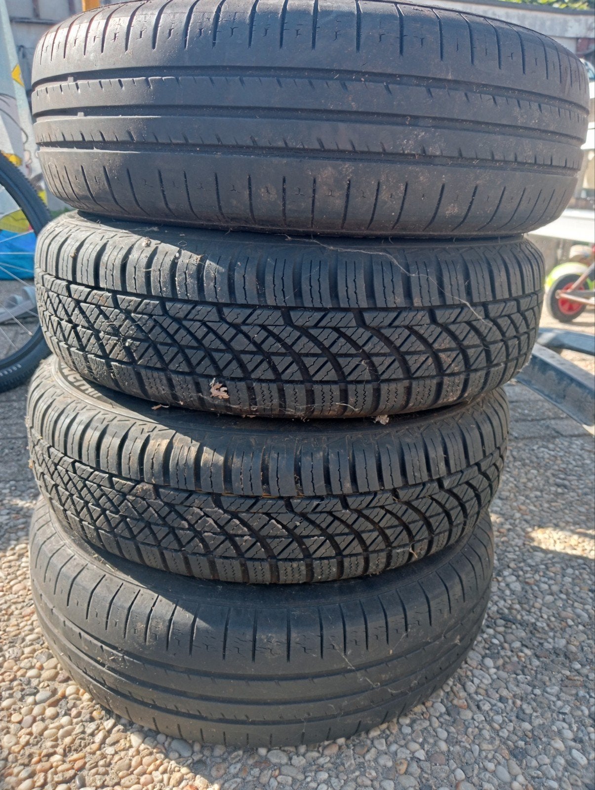 Green Banden met Velgen - 2 Stuks - Zo goed als nieuw, Auto-onderdelen, Banden en Velgen, Ophalen, Gebruikt, 155 mm, 13 inch
