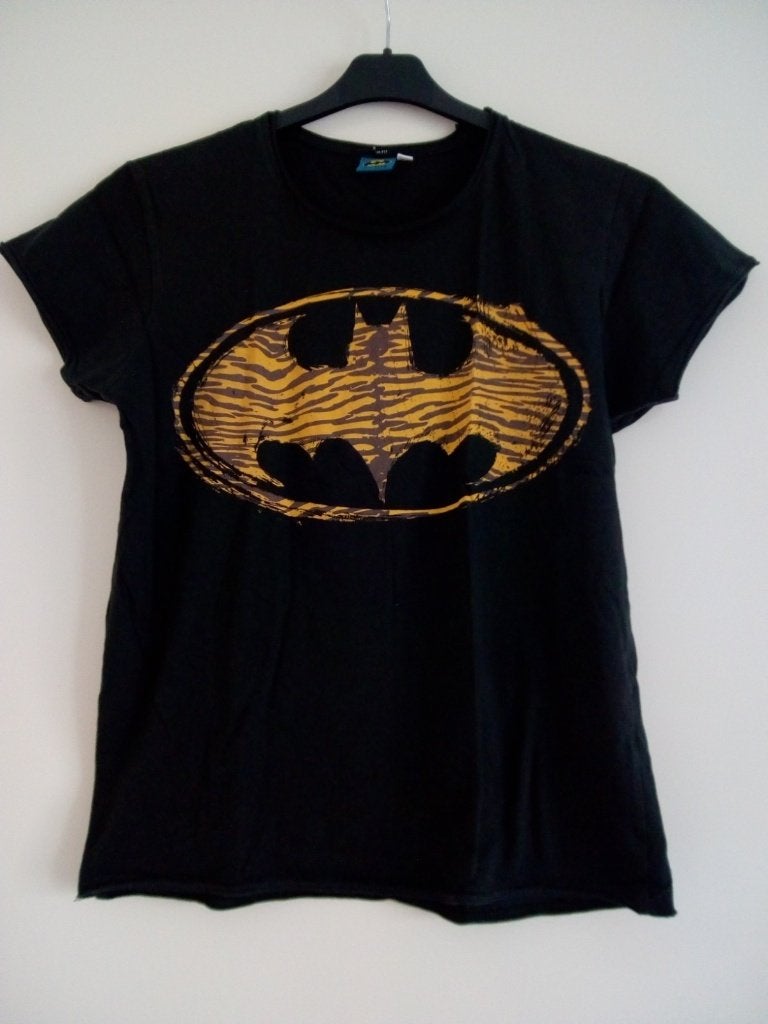 Batman shirt, Zwart, Ophalen of Verzenden, Zo goed als nieuw, Korte mouw