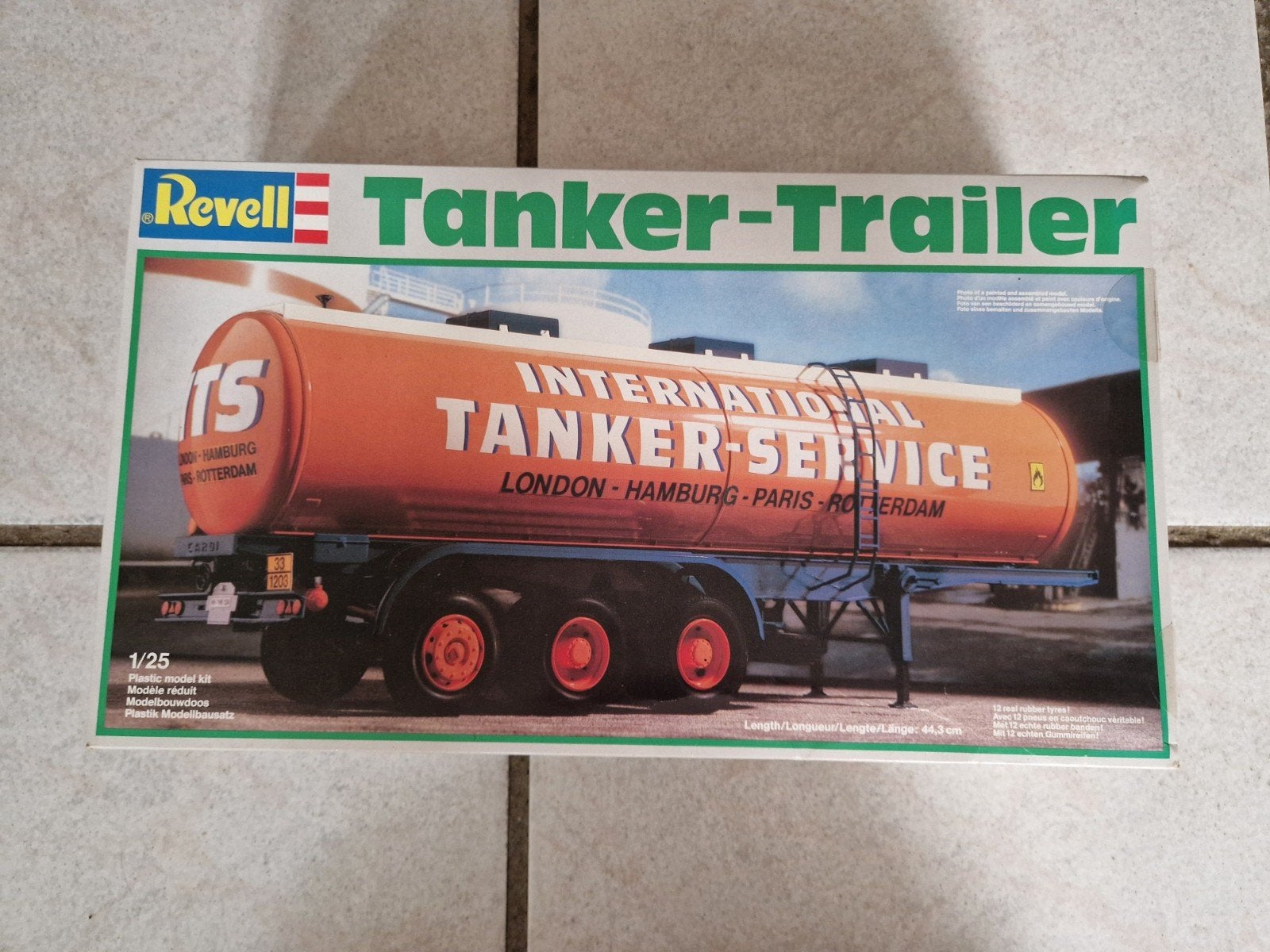 Vintage Revell Tanker-Trailer 1:25 Modelbouwkit, Ophalen, Groter dan 1:32, Truck, Revell