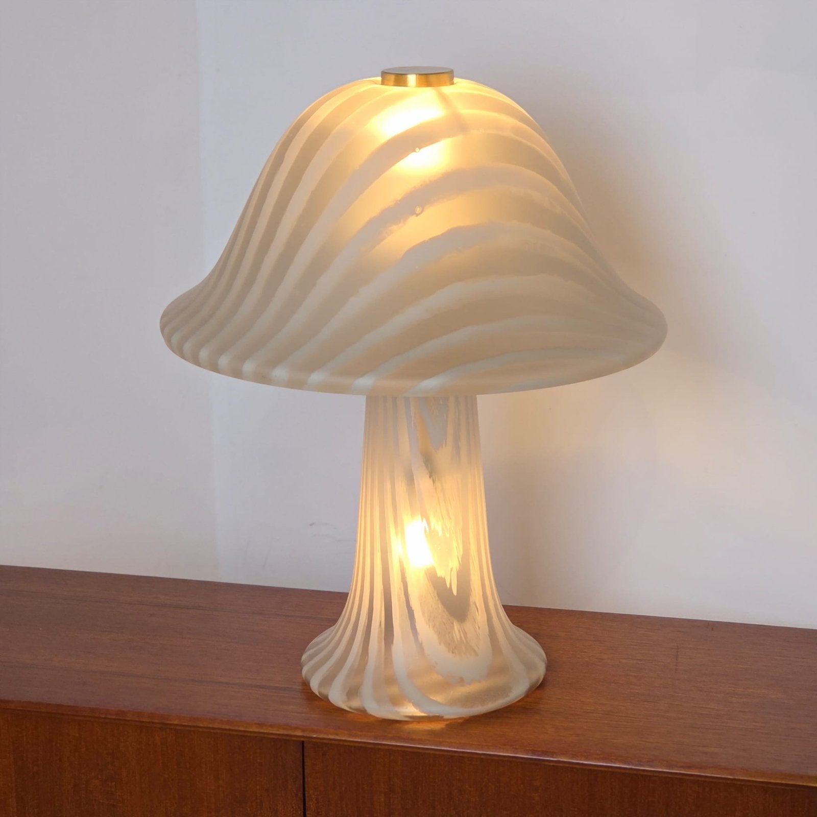Peill & Putzler Murano Mushroom Tafellamp Jaren '70