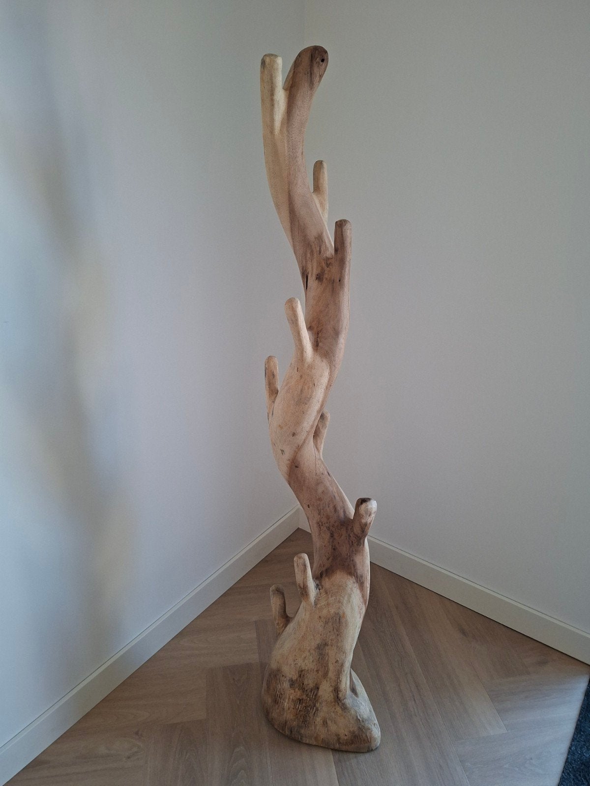 Unieke houten kapstok, Ophalen, Nieuw, Staande kapstok, 150 tot 200 cm