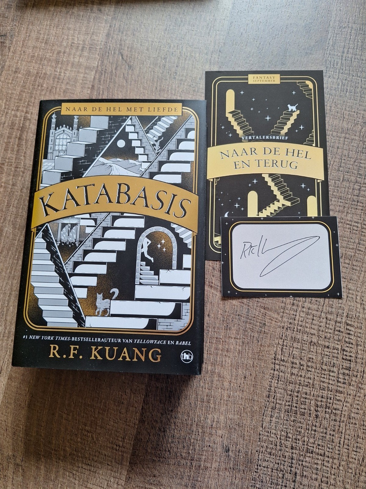 Katabasis van RF Kuang SMP limited edition gesigneerd, Ophalen of Verzenden, Zo goed als nieuw