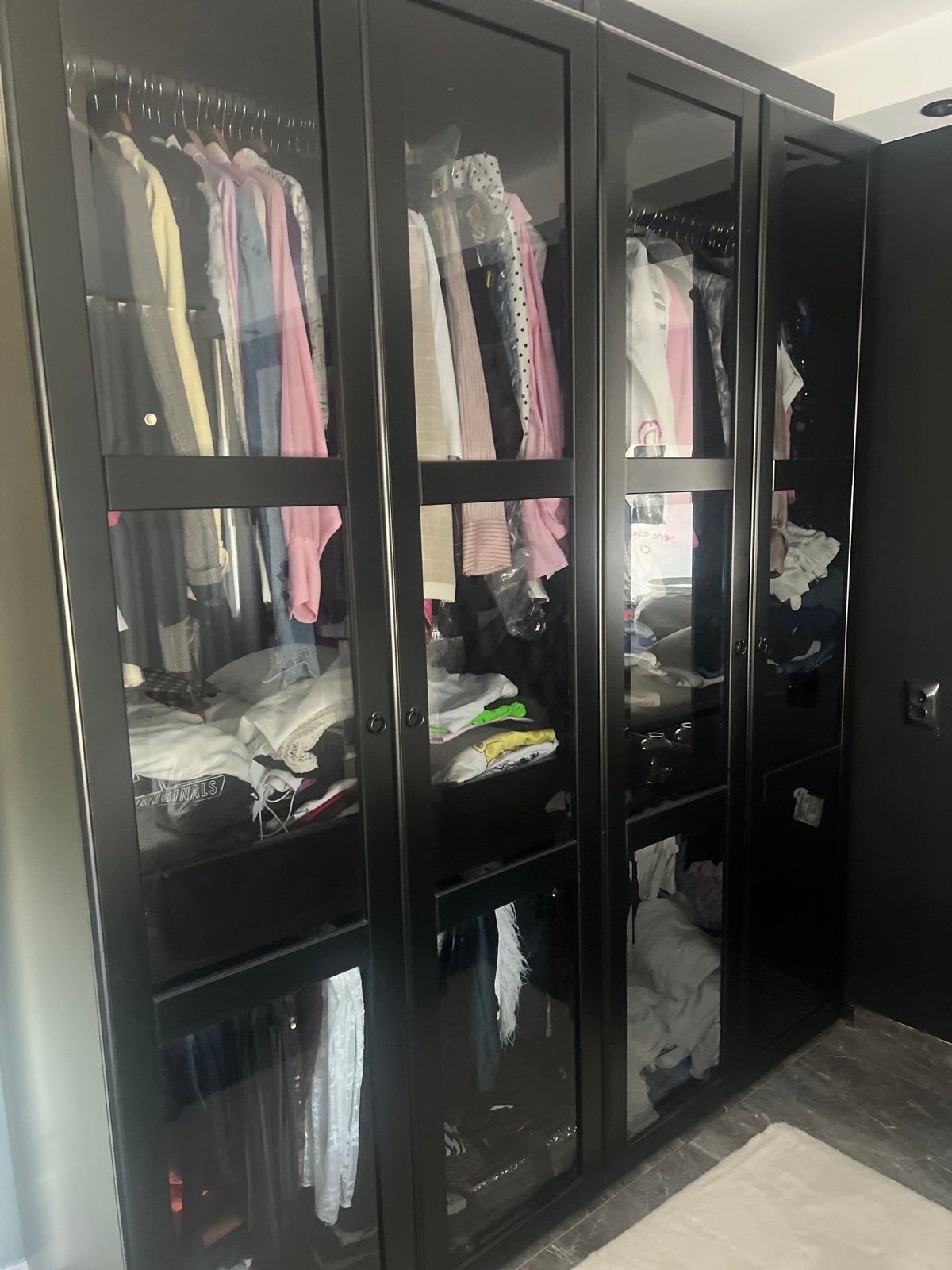 IKEA Pax kast deuren met scharnier (229x50 cm), Huis en Inrichting, Kasten | Kledingkasten, Ophalen, Overige materialen, Gebruikt