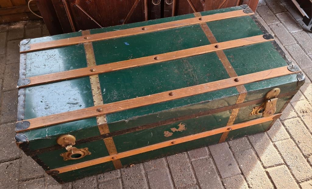 Dekenkist Authentiek Vintage, Ophalen, Minder dan 50 cm, Gebruikt, 50 tot 100 cm