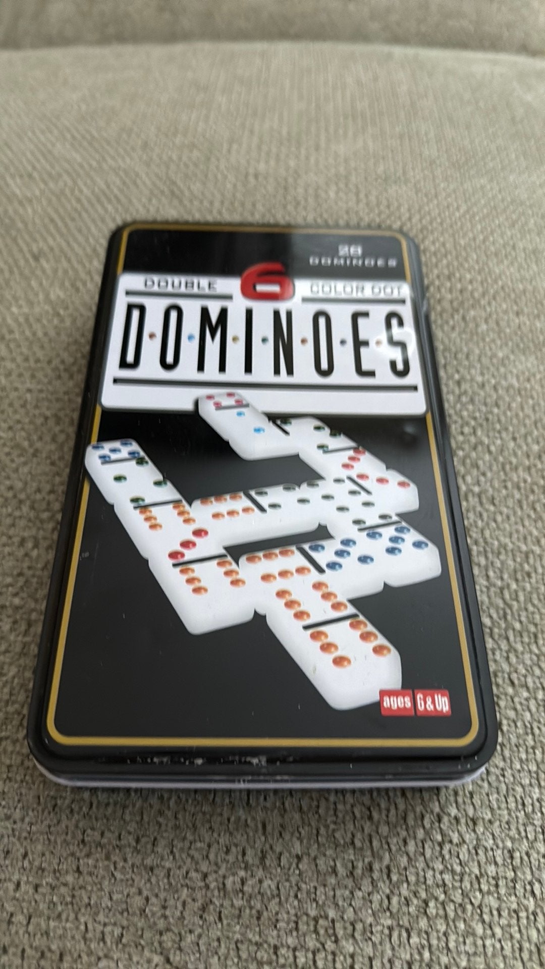Dominoes nieuw in doos, Ophalen, Zo goed als nieuw