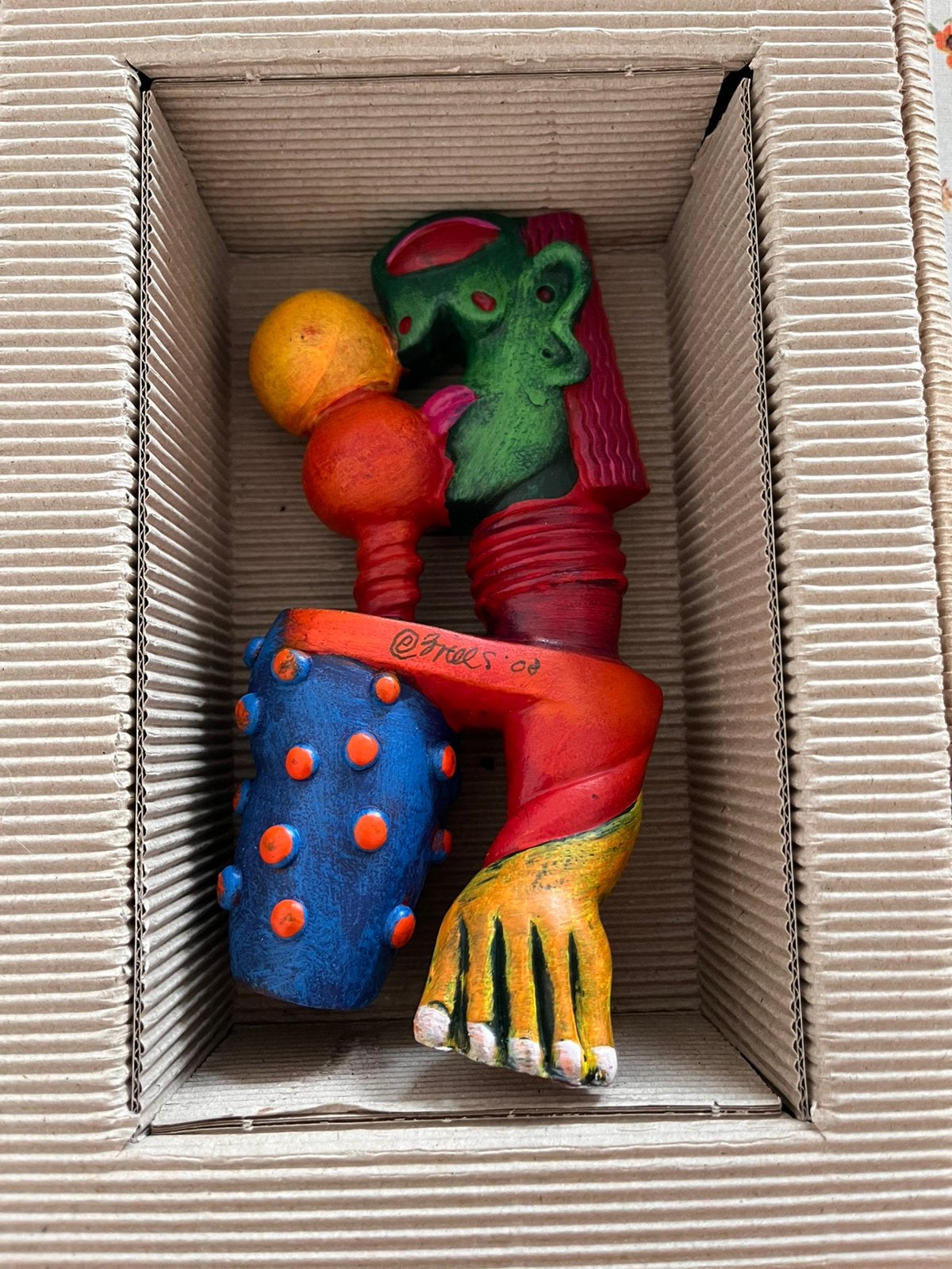 'Les Saltimbanques' door Clemens Briels uit 2008, Gesigneerd, Meerkleurig, Beeld, Ophalen of Verzenden