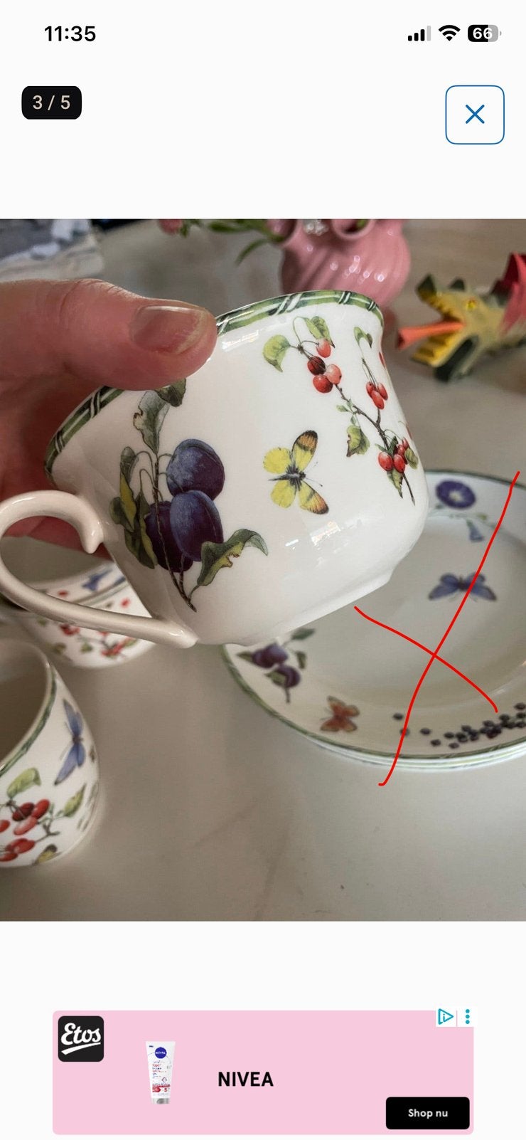 Nieuw Janneke Brinkman fruits & flowers servies, Keramiek, Nieuw, Ophalen of Verzenden, Bord(en)
