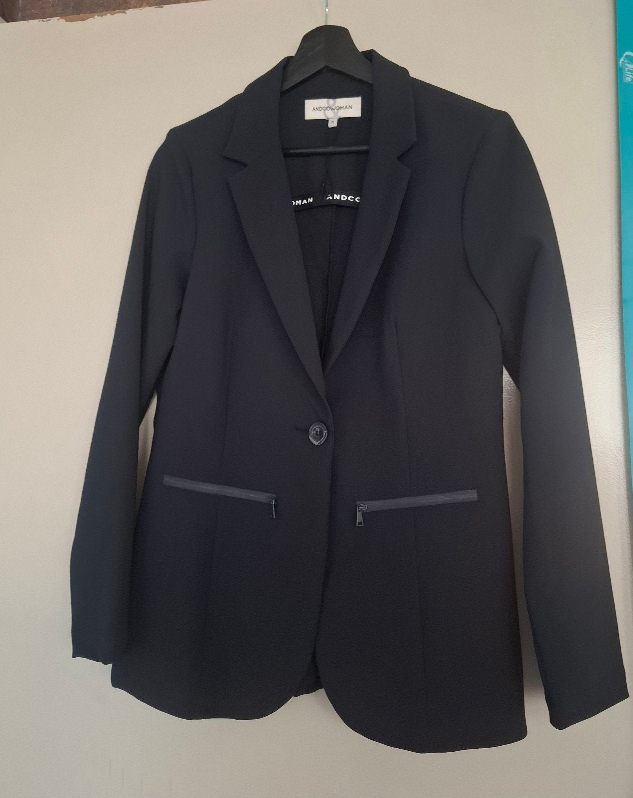 mooi colbert van &Co Woman, type Colette maat M, Maat 38/40 (M), Blauw, &Co Woman, Nieuw