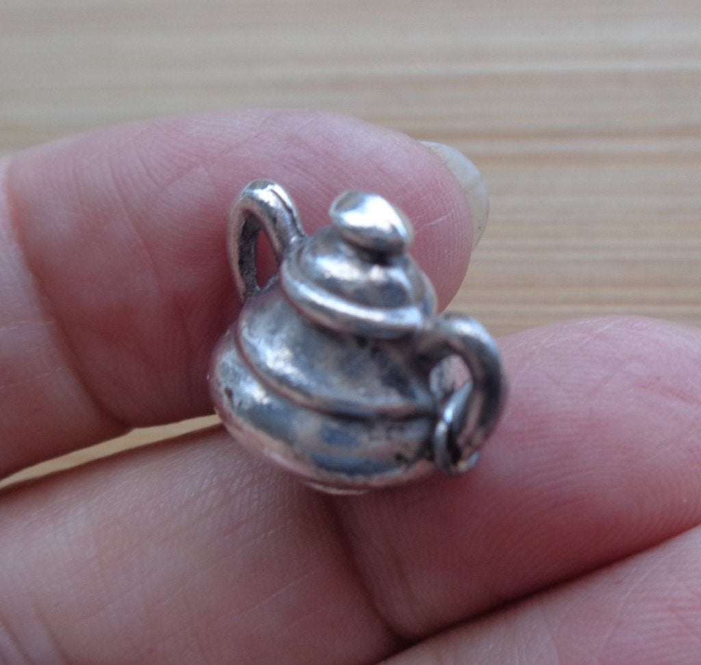 zilveren vintage bedel kookpot [117], Overige merken, Verzenden, Zo goed als nieuw, 1 bedel