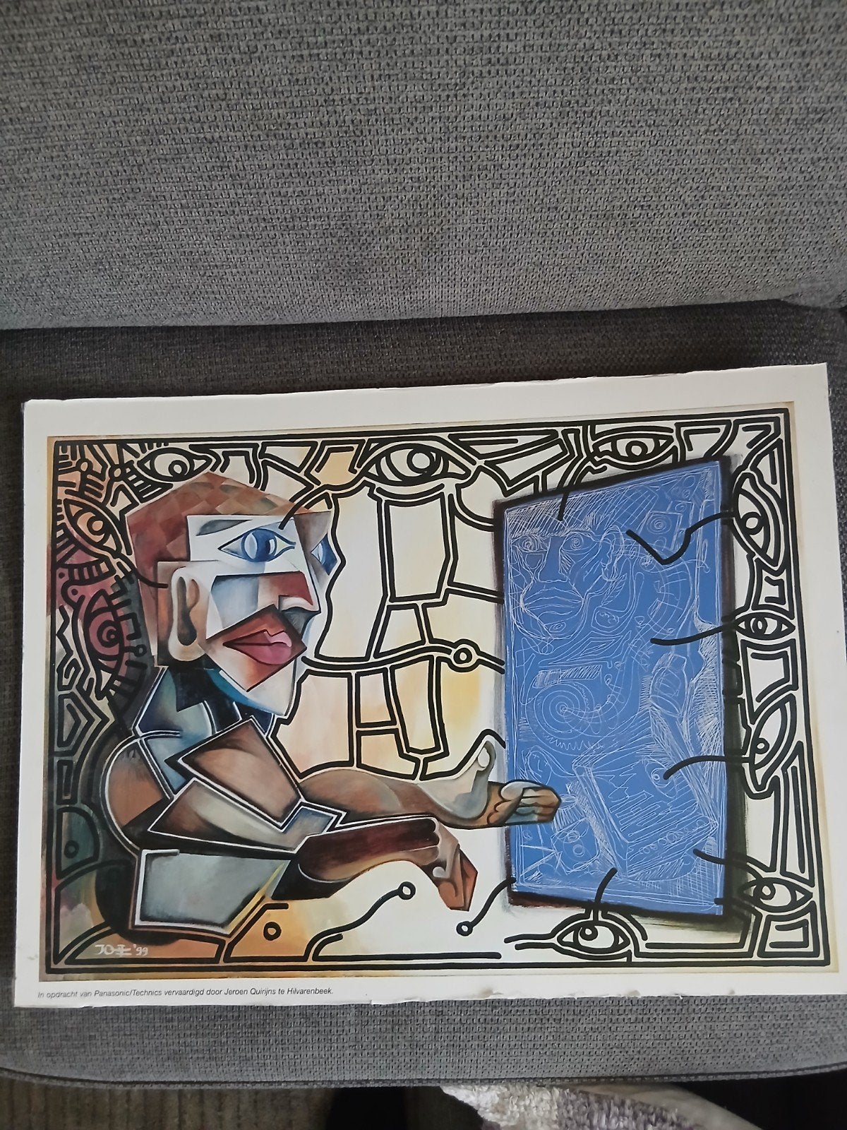 abstracte kunst poster Jeroen Quirijns voor Panasonic, Ophalen of Verzenden