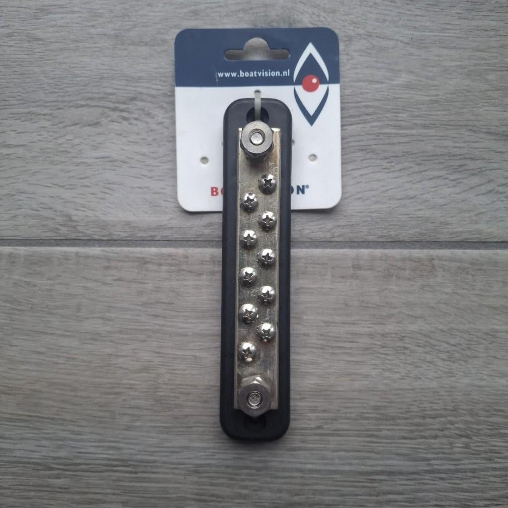 Busbar 10v 150A/300V 150x31 mm, Ophalen of Verzenden, Nieuw, Elektra en Verlichting, Zeilboot of Motorboot