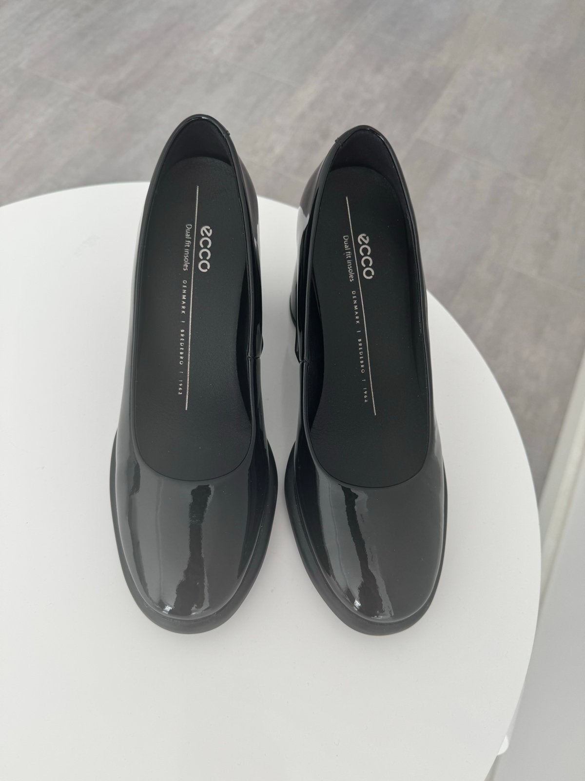 Ecco Sculpted LX 55 Dames Leren Pump Met Blokhak Zwart, Kleding | Dames, Pumps, Zwart, Ophalen of Verzenden, Zo goed als nieuw