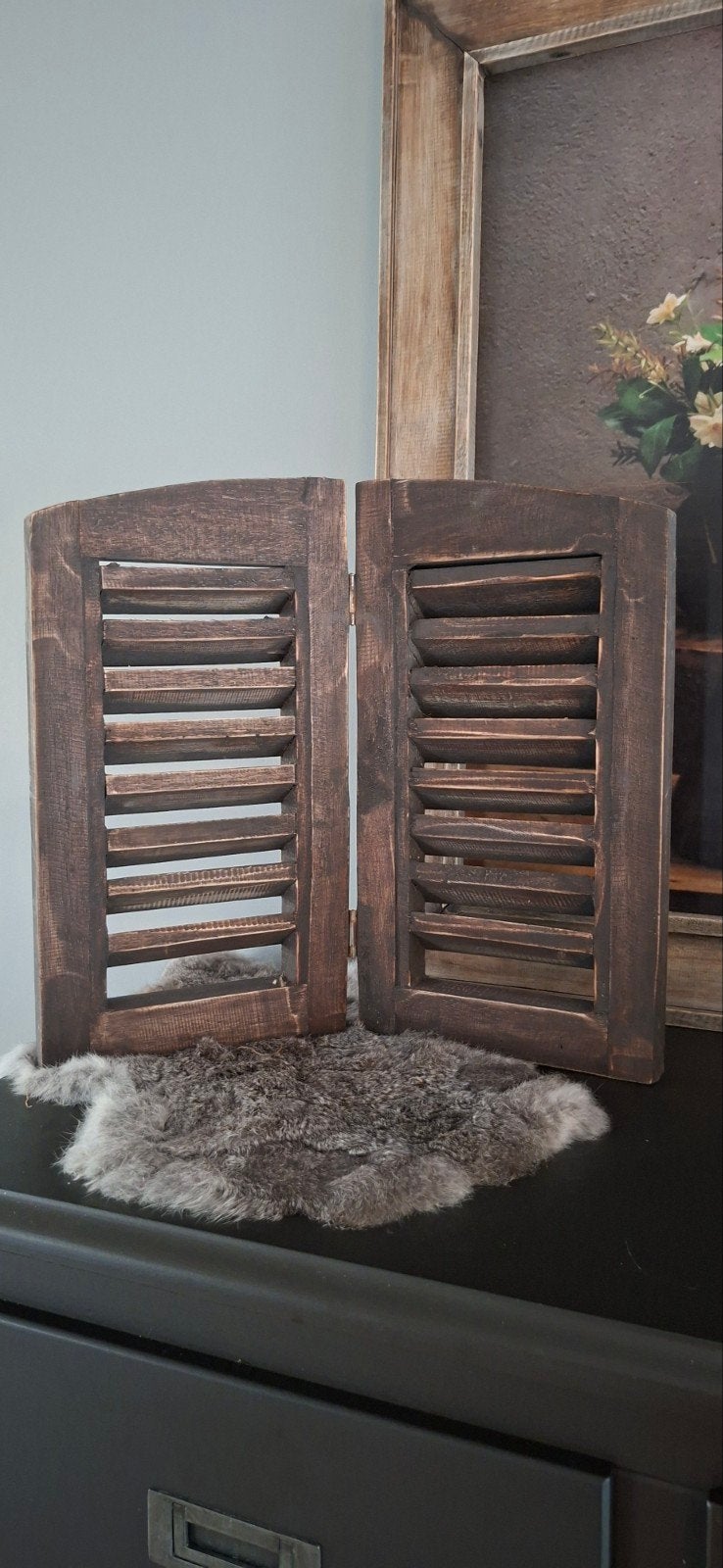 Decoratief dubbel Louvre luik, Hout, Nieuw, Ophalen of Verzenden, Landelijk