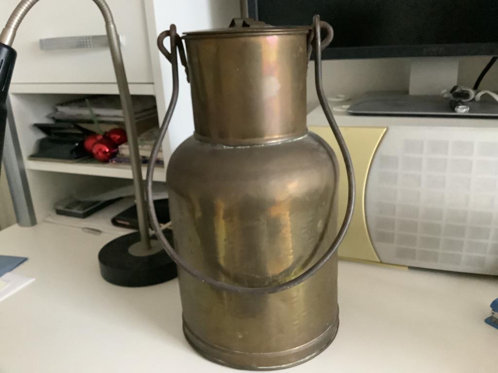 Antieke kleinere kopere melkbus, Antiek en Kunst, Antiek | Koper en Brons, Verzenden, Koper