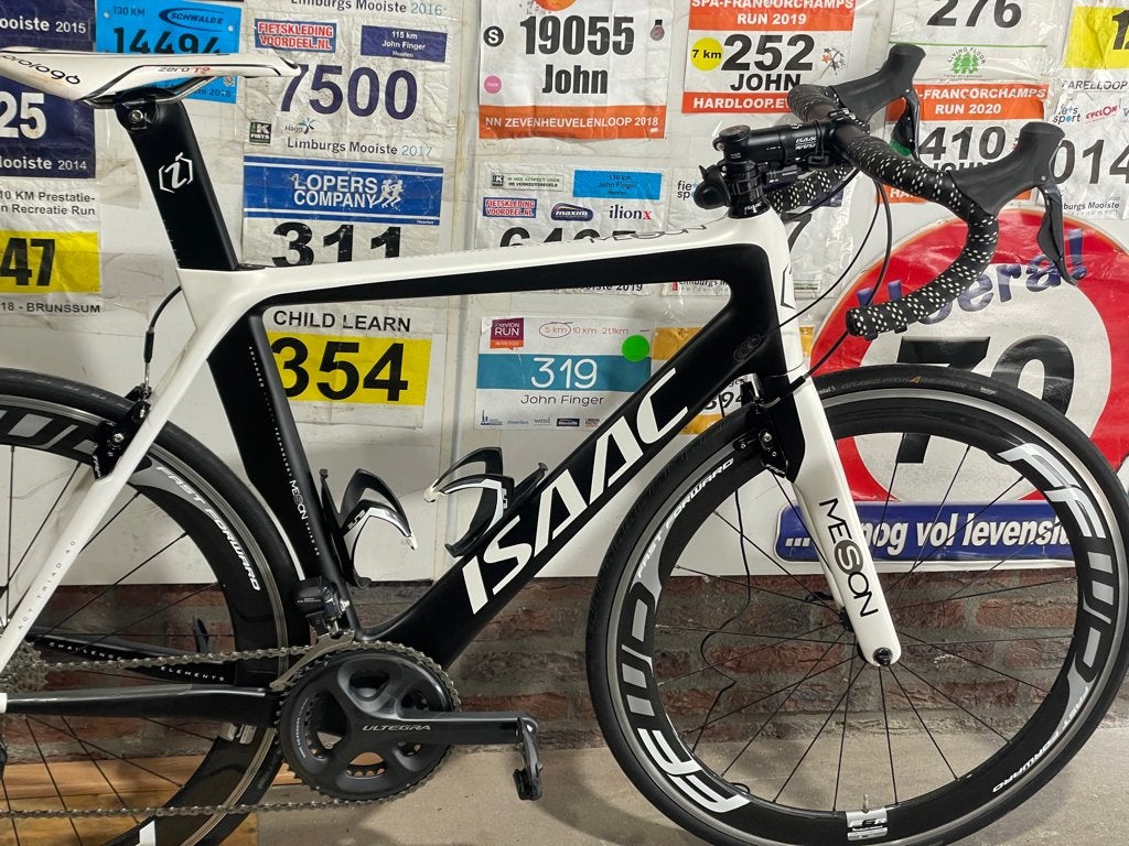 Isaac Meson Carbon - Ultrega Di2  Wit/Zwart comb., Fietsen en Brommers, Fietsen | Racefietsen, Gebruikt, Meer dan 20 versnellingen